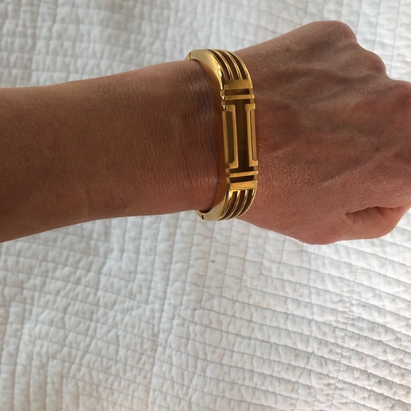 Tory Burch Gold Tone Fitbit bracelet watch band - Picture 5 of 8